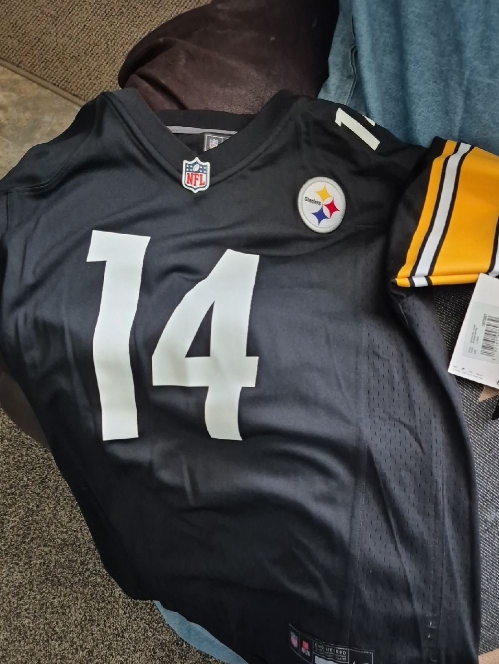 Pittsburgh Steelers Kids' #14 Black Jersey